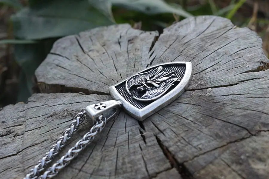 Men's Archangel St. Michael Wing Necklace