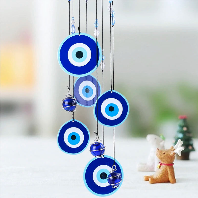 Blue Evil Eye Wind Chime