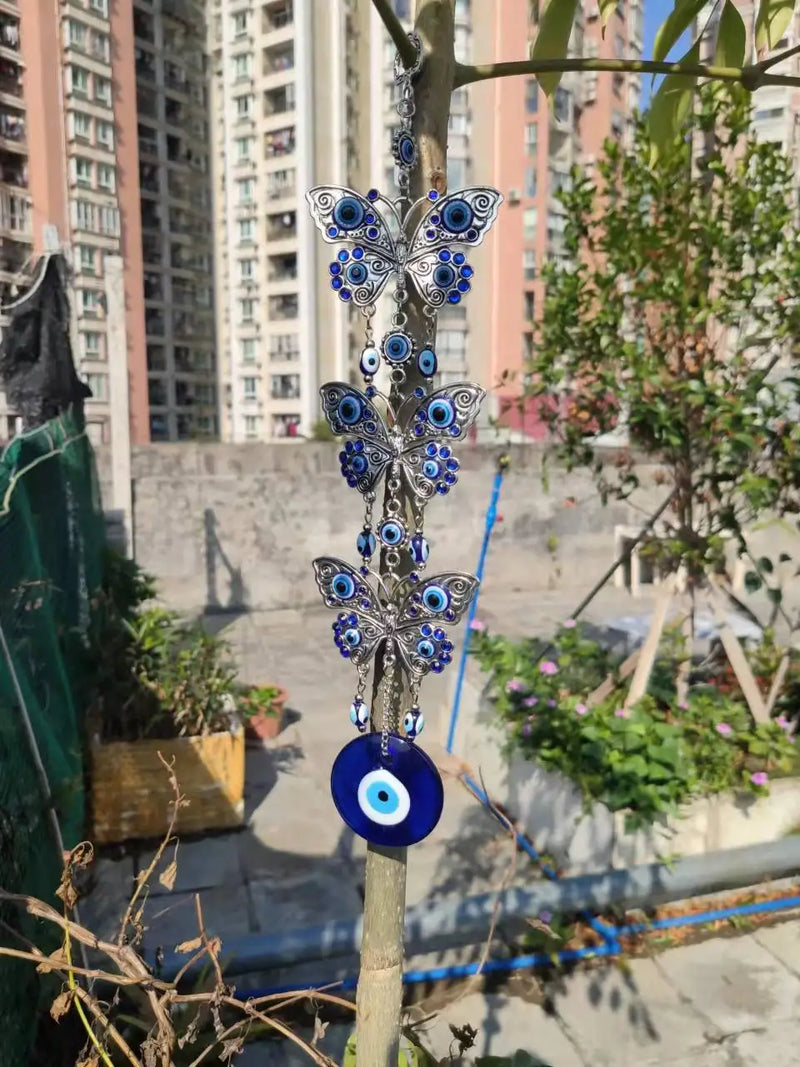 Turkish Blue Evil Eye Wall Hanging Amulet for Protection
