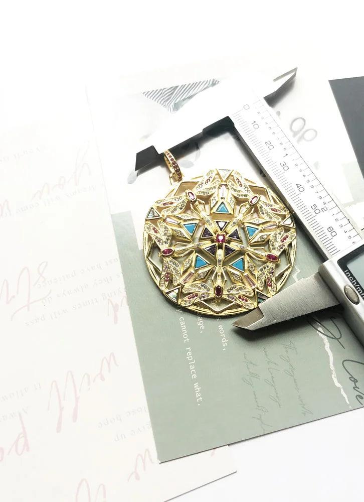 Kaleidoscope Dragonfly Pendant