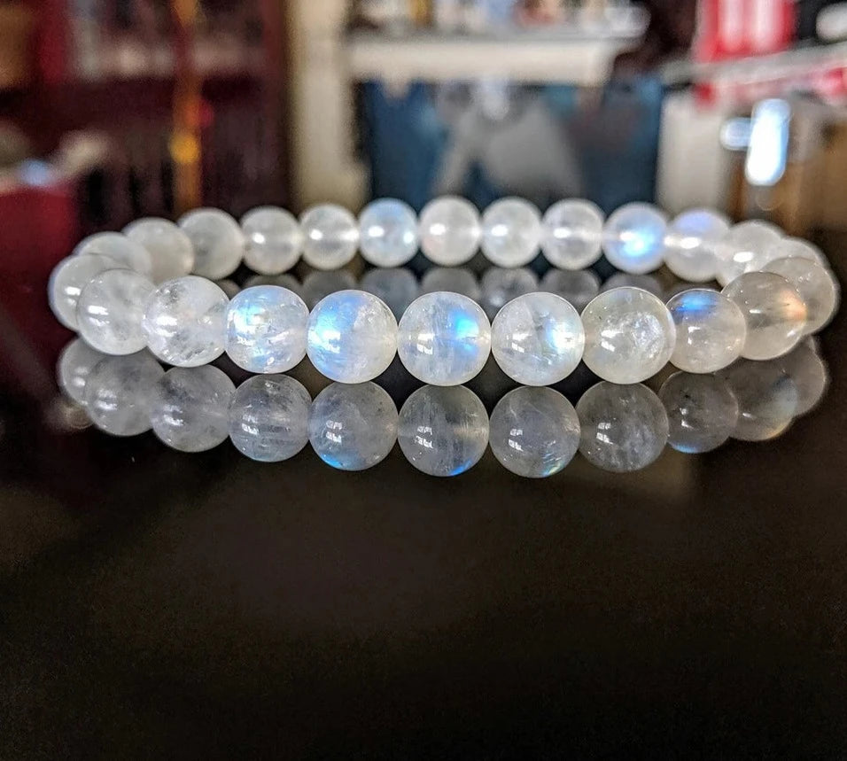  Moonstone Bead Bracelet