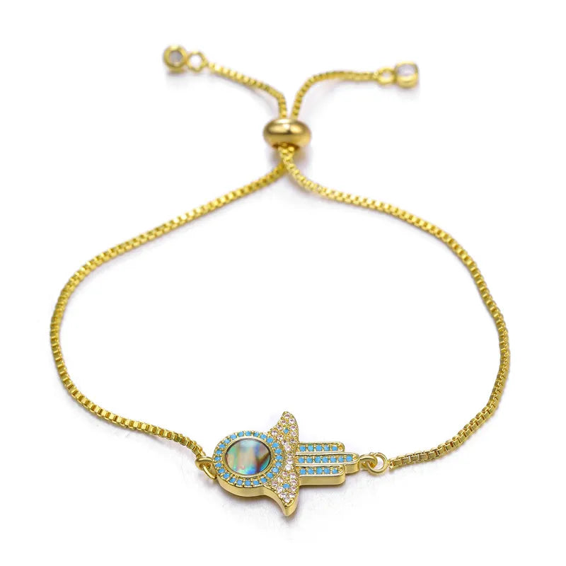 Turkish Evil Eye Bracelet – Zircon Greek Eye Charm