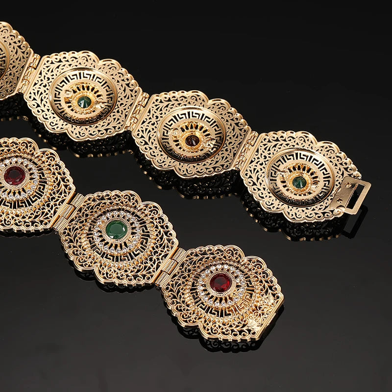 European Hollow Flower Waist Chain