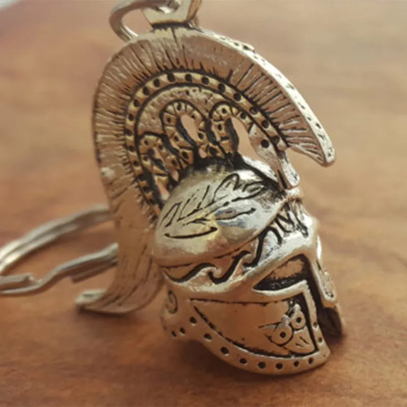 Spartan Warrior Helmet Keychain