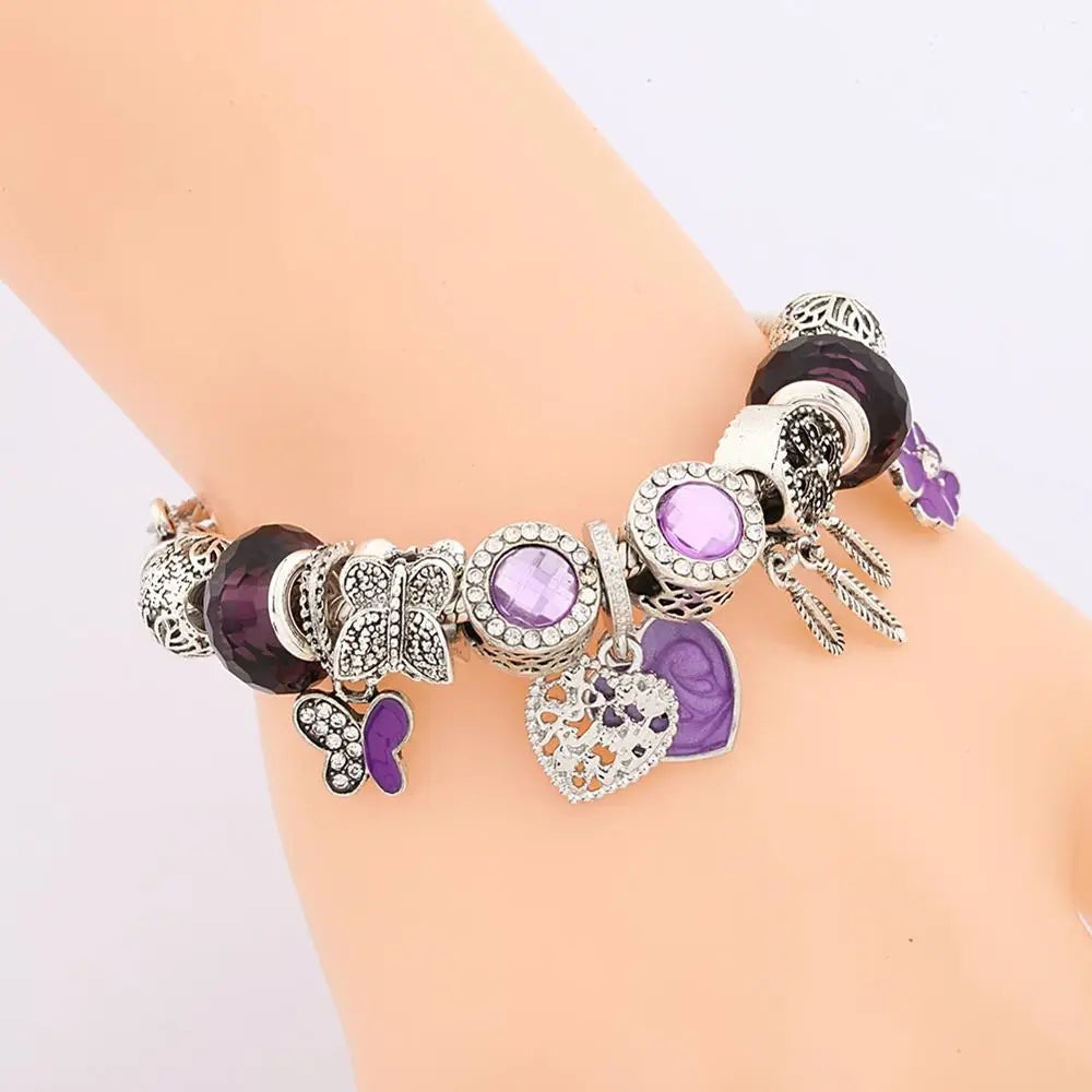 Pendant Charm Bracelet with Dream Catcher