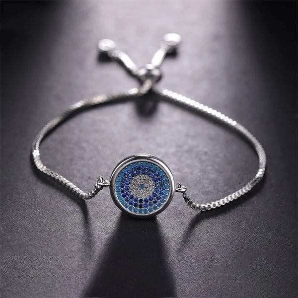 Turkish Evil Eye Bracelet – Zircon Greek Eye Charm