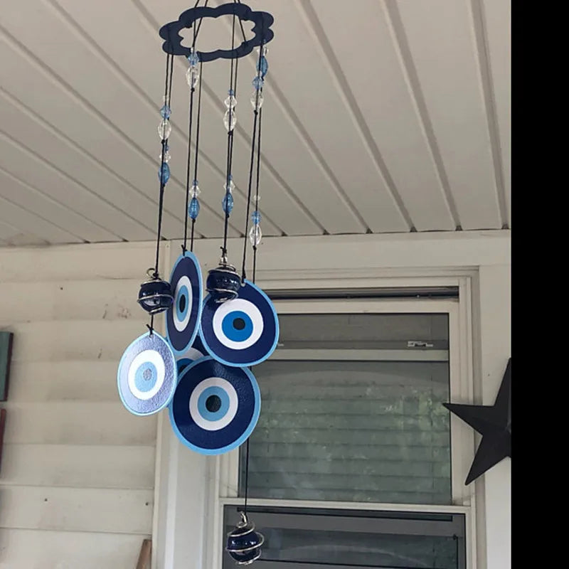 Blue Evil Eye Wind Chime