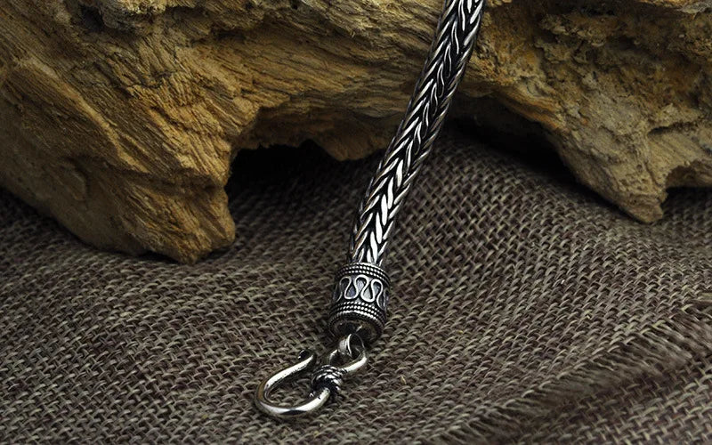 Antique Viking Sterling Silver Men’s Bracelet
