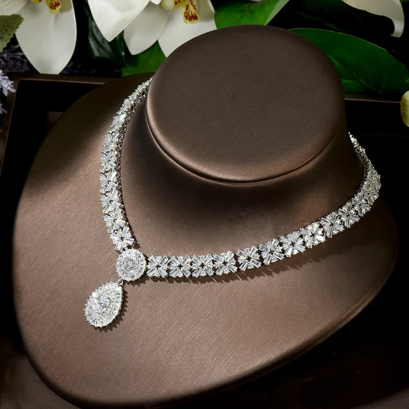 Luxury Dubai White Jewelry Set