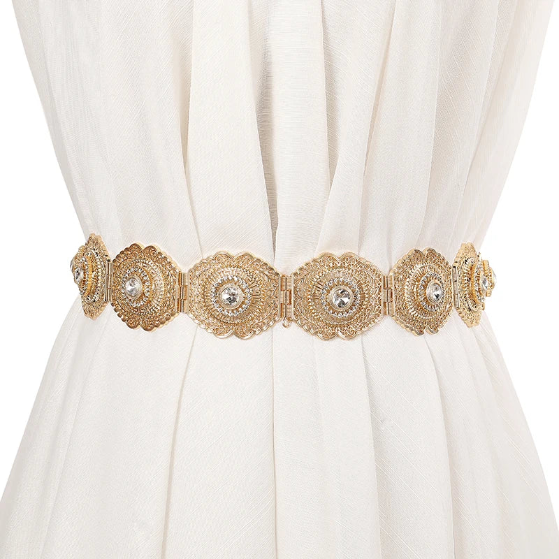 European Hollow Flower Waist Chain