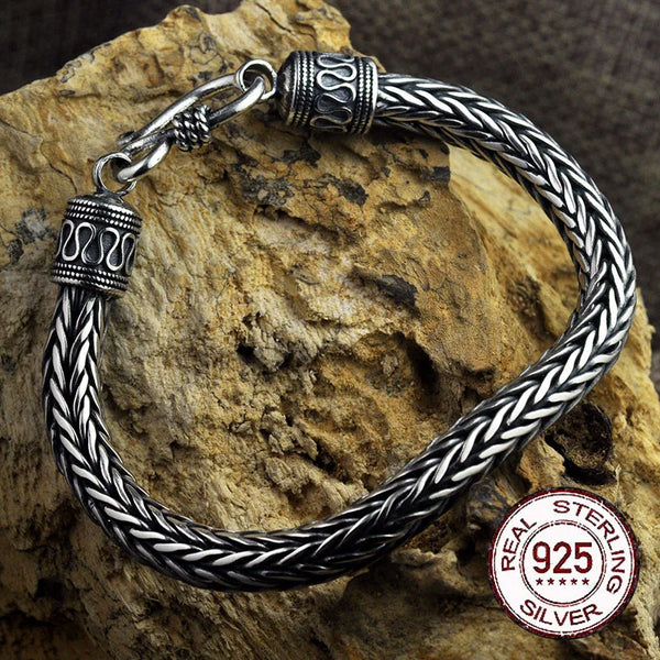 Antique Viking Sterling Silver Men’s Bracelet