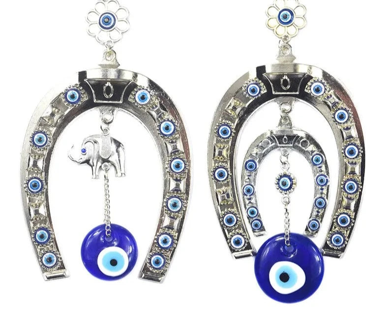 Horseshoe Elephant Amulet Wall Decor