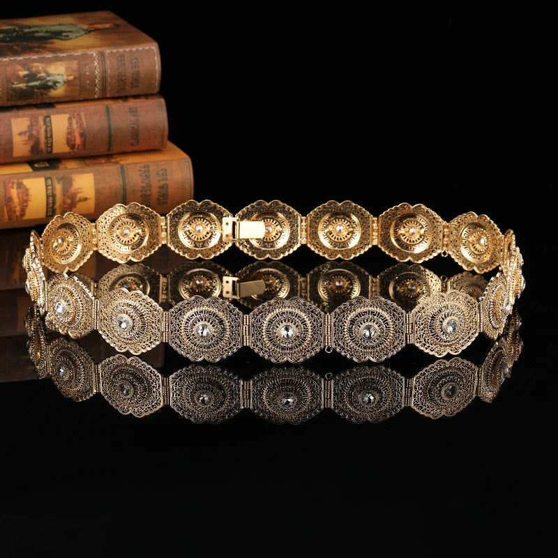 European Hollow Flower Waist Chain