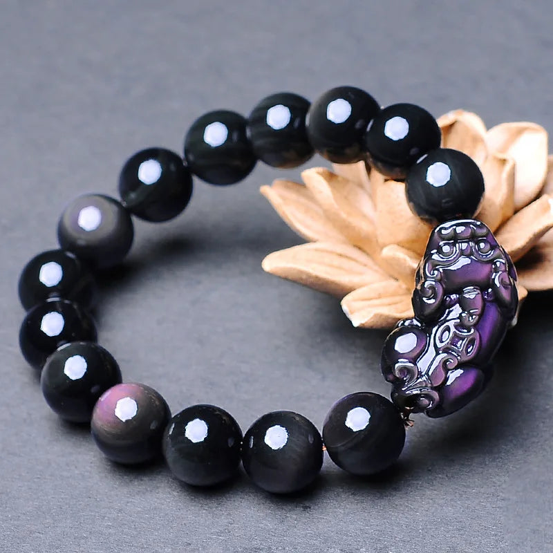 Obsidian Pixiu Bracelet