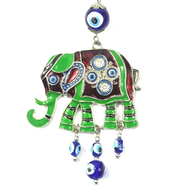Turkish Blue Evil Eye Elephant Tassels Amulet 