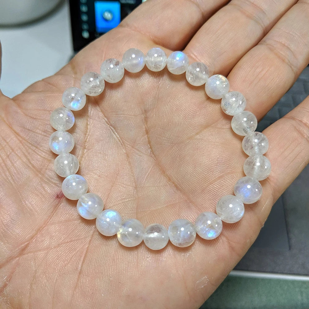  Moonstone Bead Bracelet