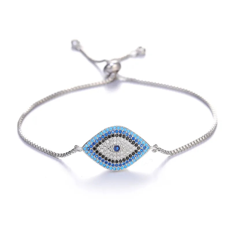 Turkish Evil Eye Bracelet – Zircon Greek Eye Charm