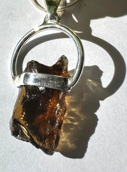 Raw Citrine Necklace Pendant