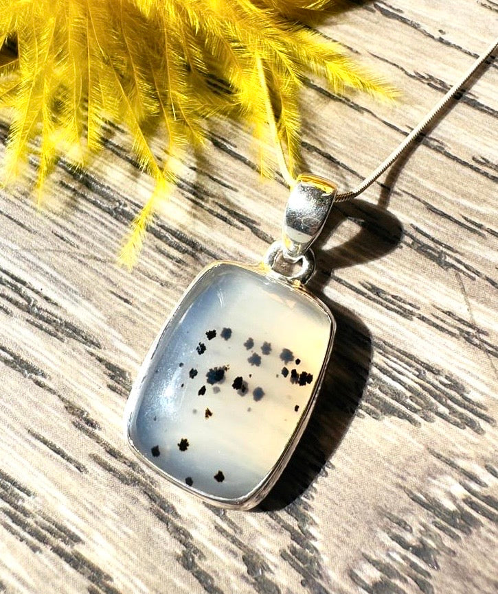 Montana Agate Necklace Pendant 