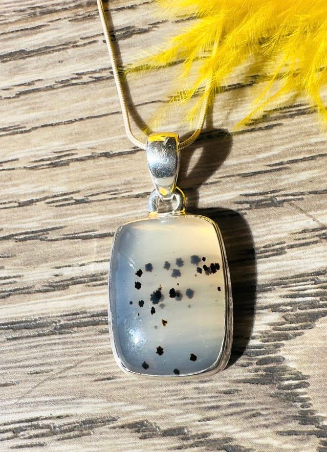 Montana Agate Necklace Pendant 