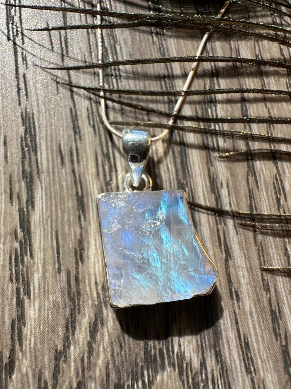 Moonstone (Raw) Necklace Pendant 