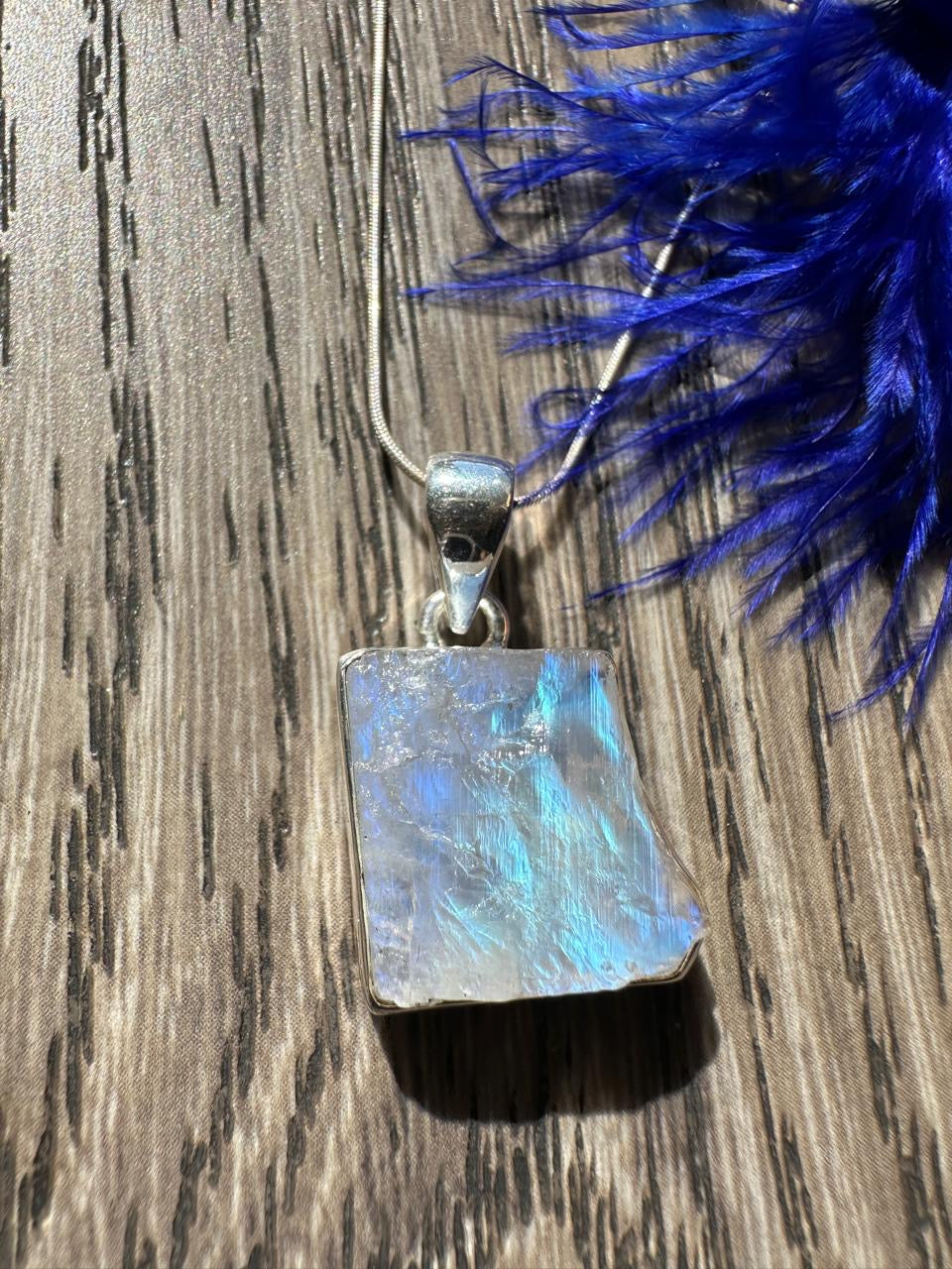 Moonstone (Raw) Necklace Pendant 