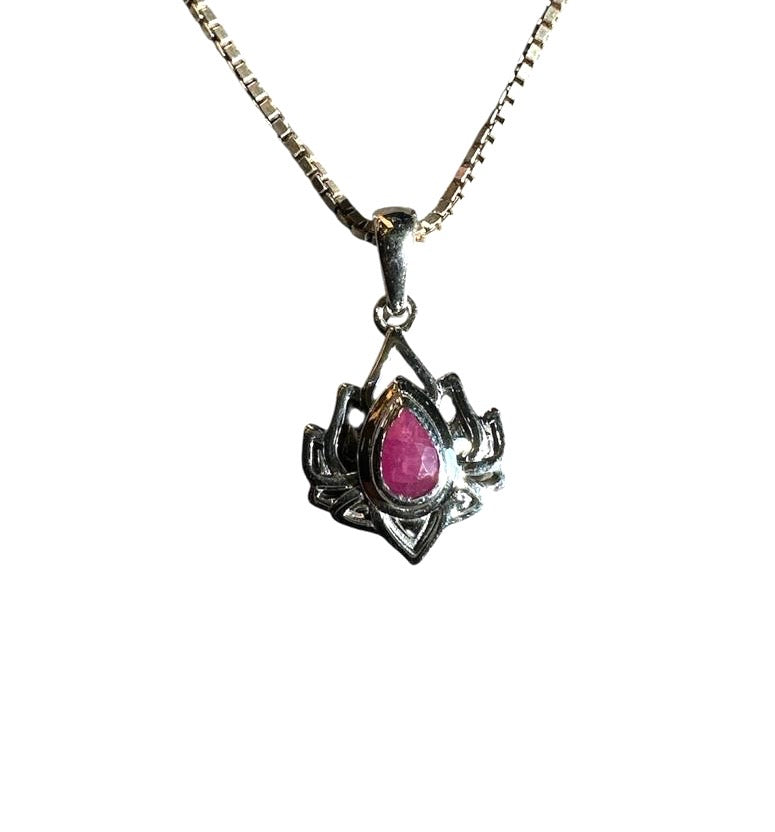 Necklace- Ruby (Lotus)