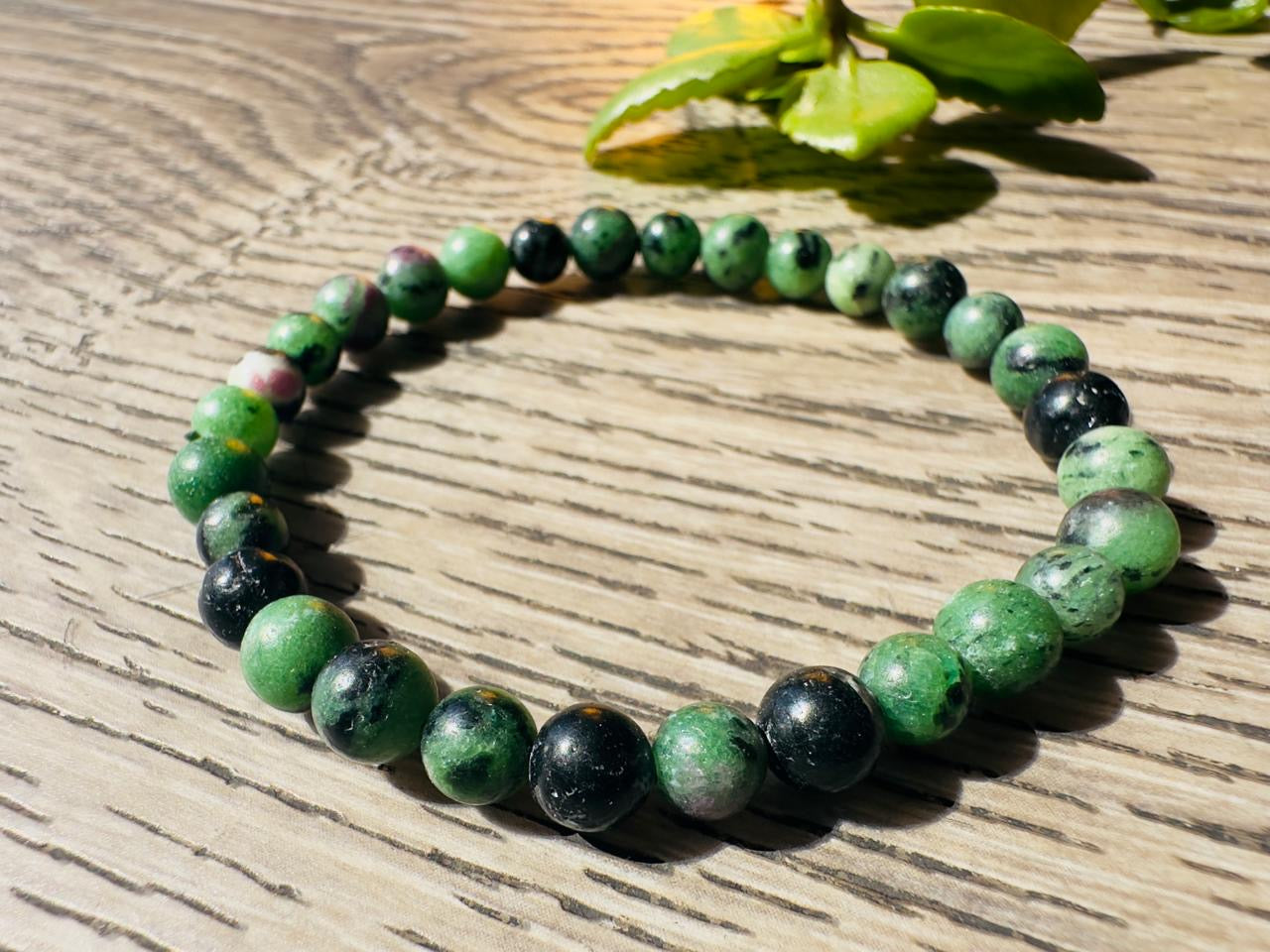 Natural Ruby Zoisite Bracelet