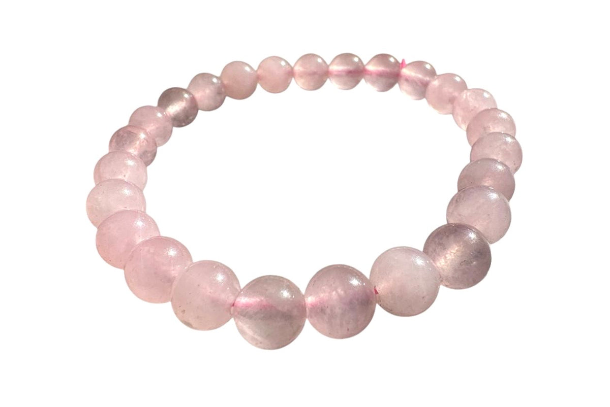 Dark Rose Quartz Bracelet 8mm 