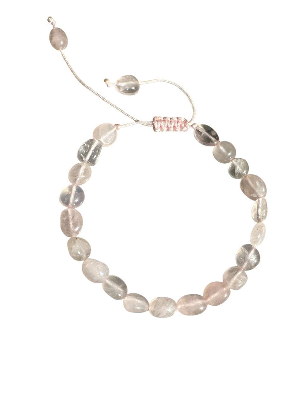 Natural Rose Quartz Bracelet (6–8mm Beads)