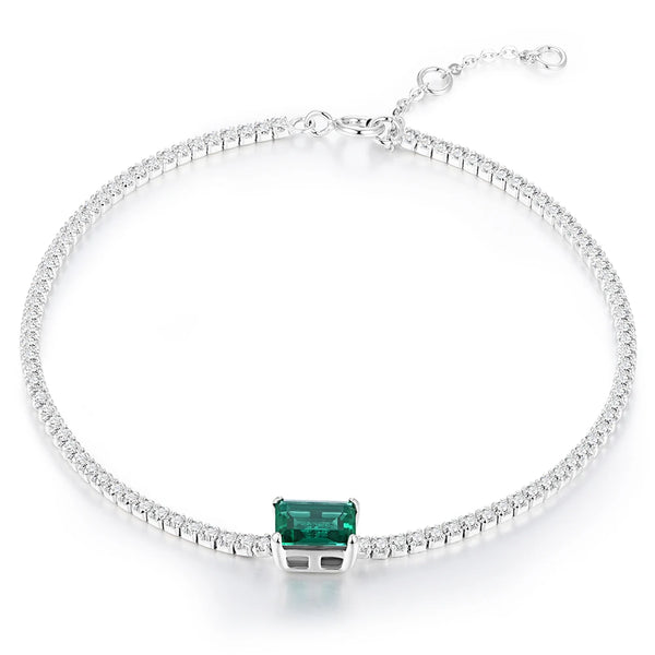 Emerald Tennis Bracelet - Classic Charm