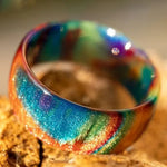 Bohemian Rainbow Resin Ring