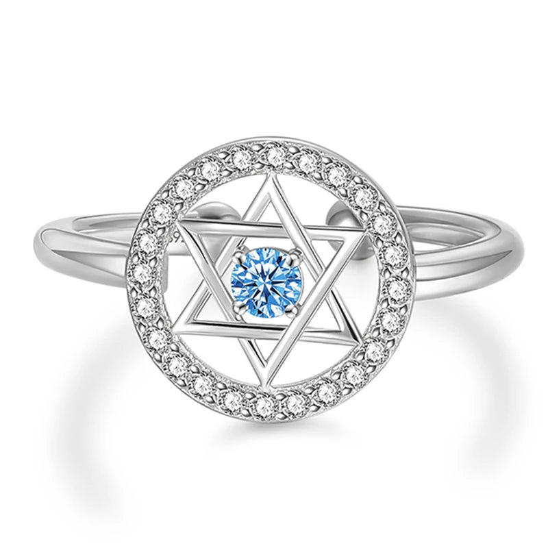 Sterling Silver Star of David Ring