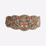 Turquoise Beads Elastic Corset Belt