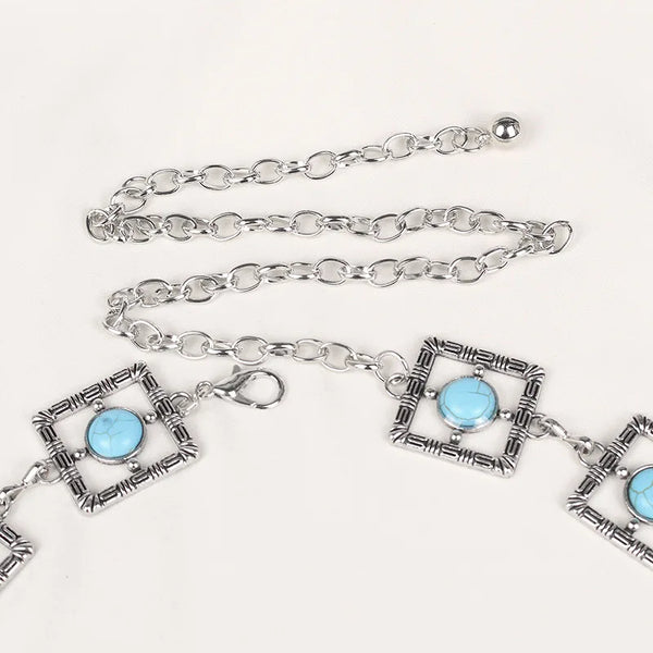 Bohemian Turquoise Waist Chain Belt