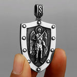 Viking Warrior Archangel Michael Shield Pendant