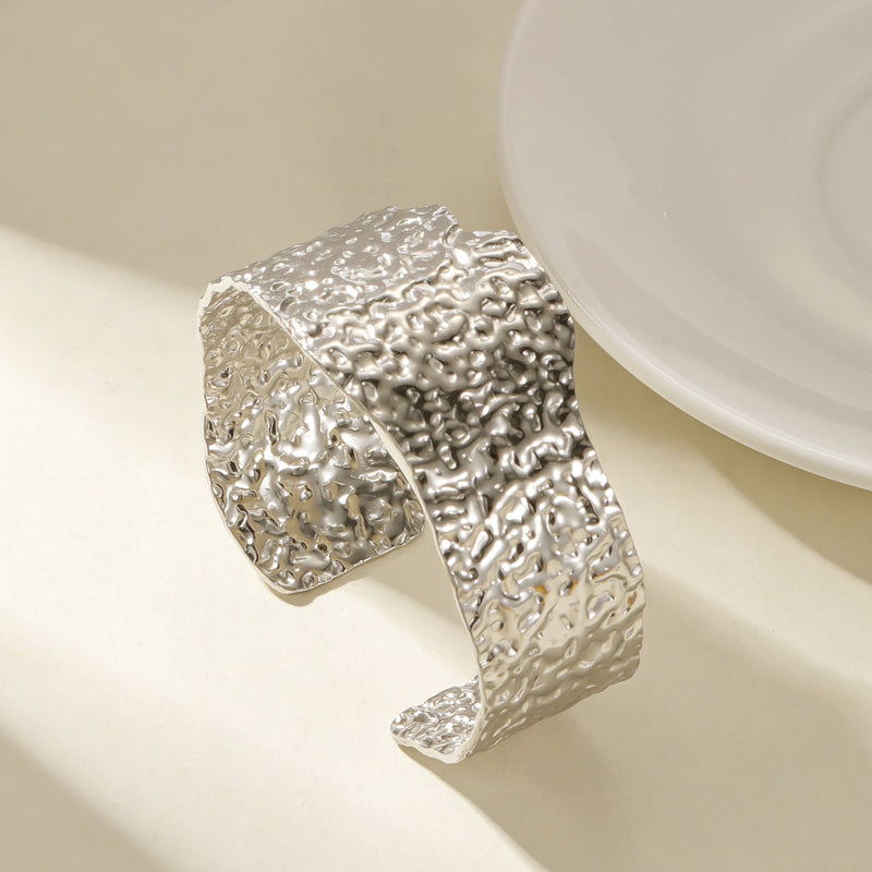 Wrinkle-Textured Cuff Bracelet