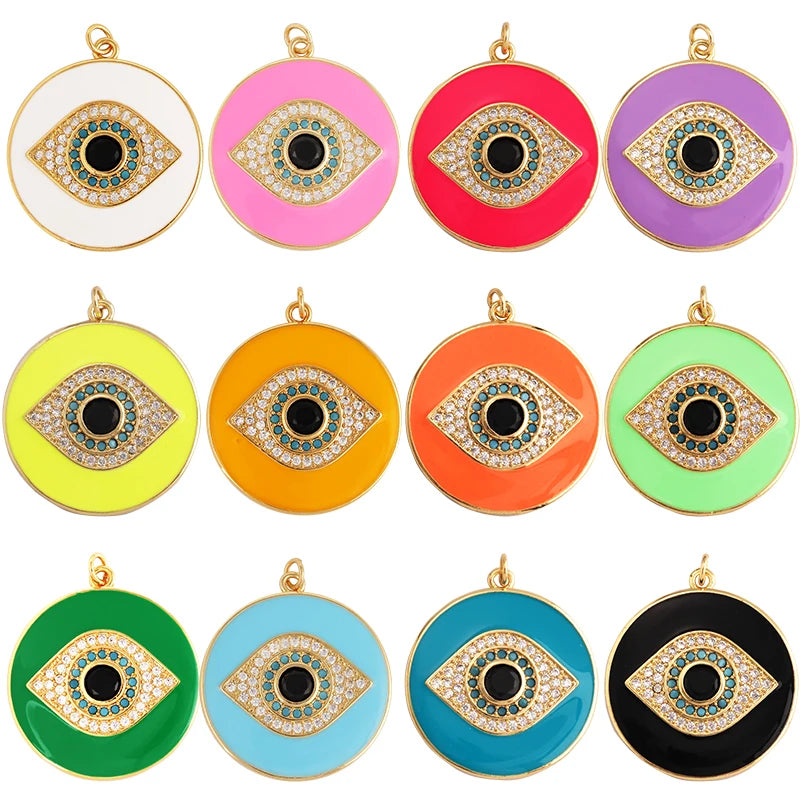 Turkish Blue Evil Eye Charm Pendant