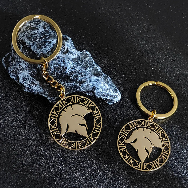 Roman Gladiator Helmet Keychain