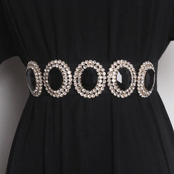 Luxury Rhinestone Pearl Waist Belt - Elegant & Chic