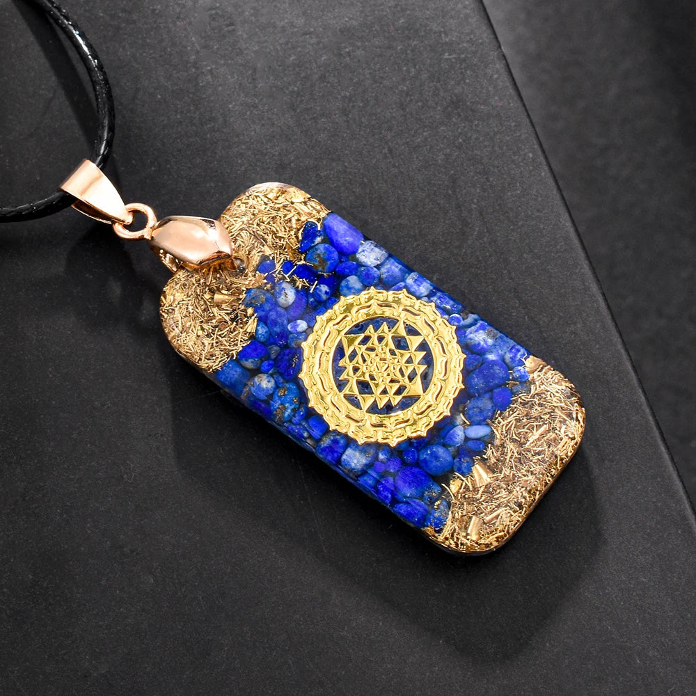 Orgonite EMF Protection Chakra Necklace