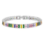 925 Sterling Silver Crystal Bracelet 