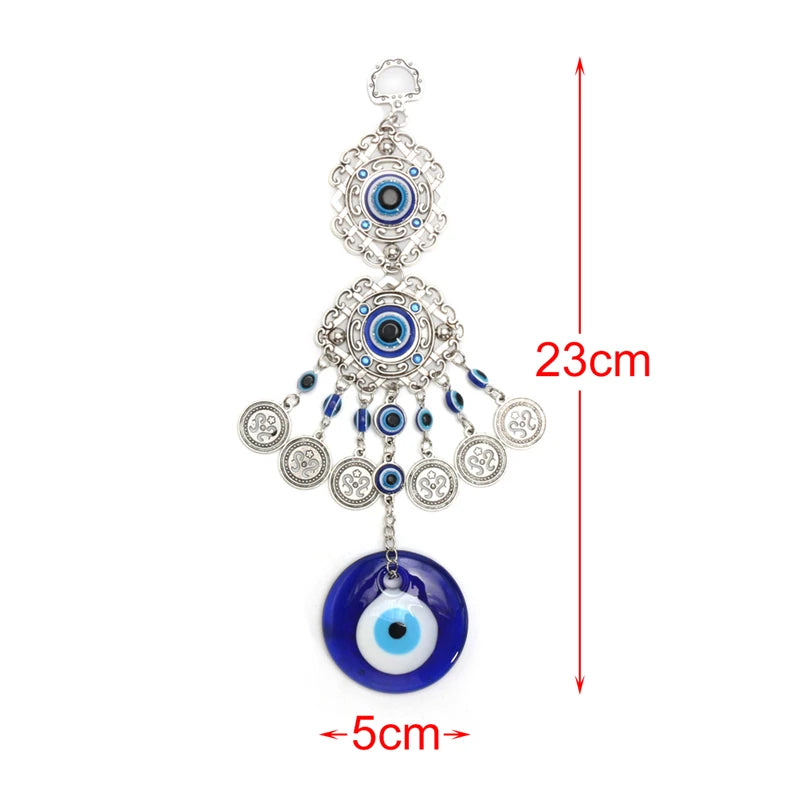 Retro Turkish Blue Evil Eye Amulet wall- hanging