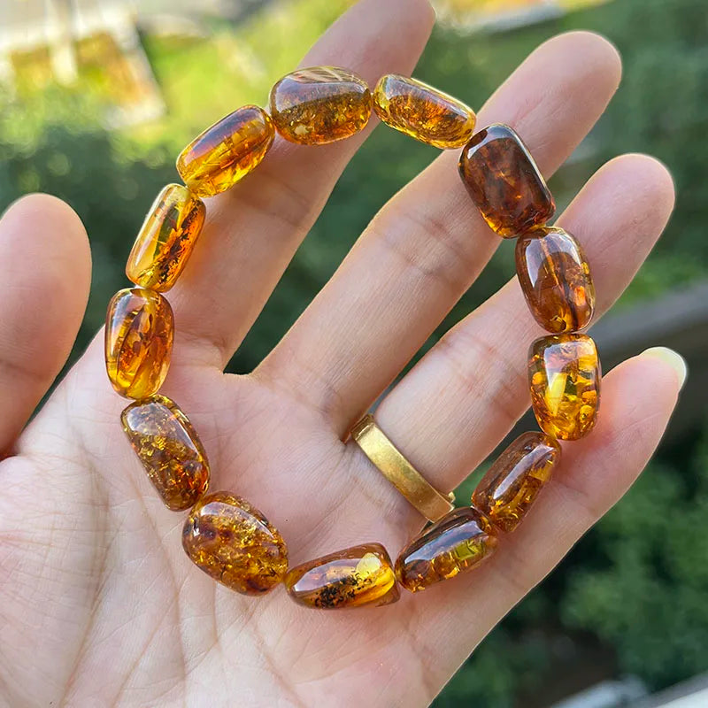 Unisex Real Amber Bracelet