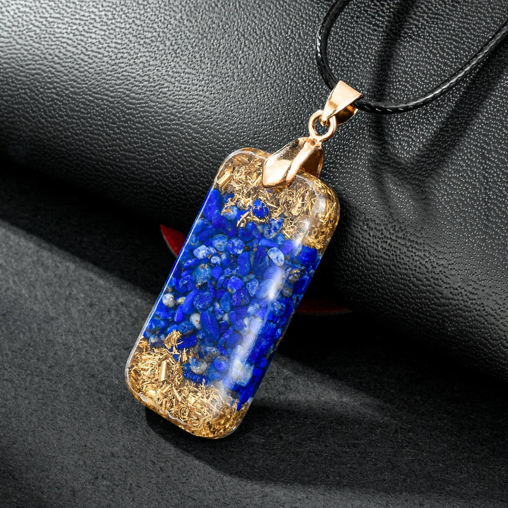 Orgonite EMF Protection Chakra Necklace