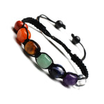 2Pcs 7 Chakra Reiki Healing Crystal Yoga Bracelets 