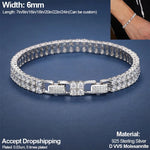 ICEOUTBOX Moissanite & Black CZ Bracelet