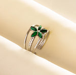 Green Turquoise Adjustable Ring