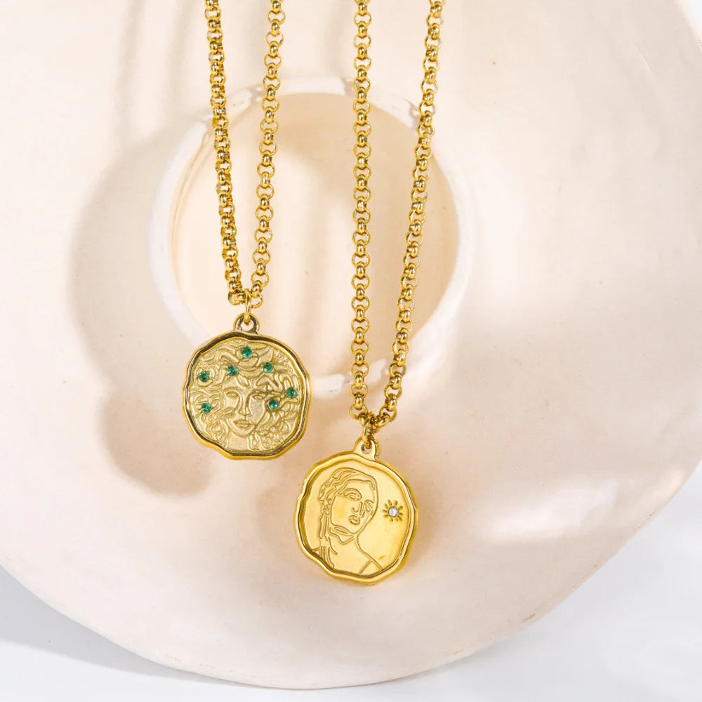 Vintage Athena Medusa Necklace