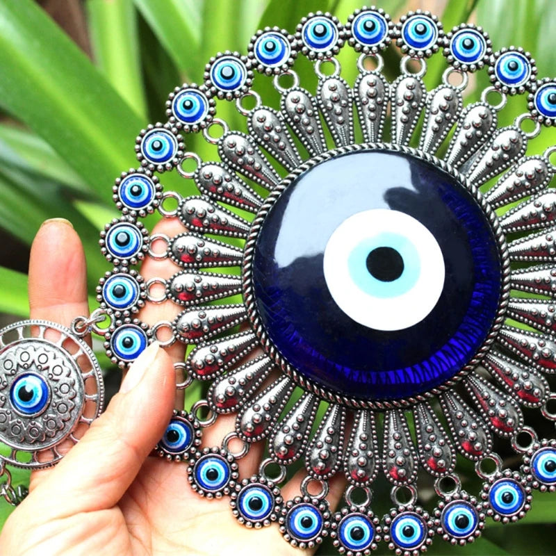 Turkish Blue Evil Eye Decor Pendant for Protection and Luck